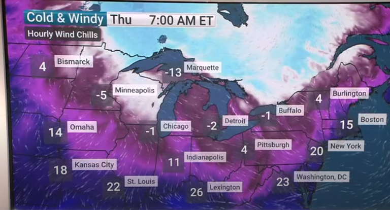 Brutal cold and relentless winds